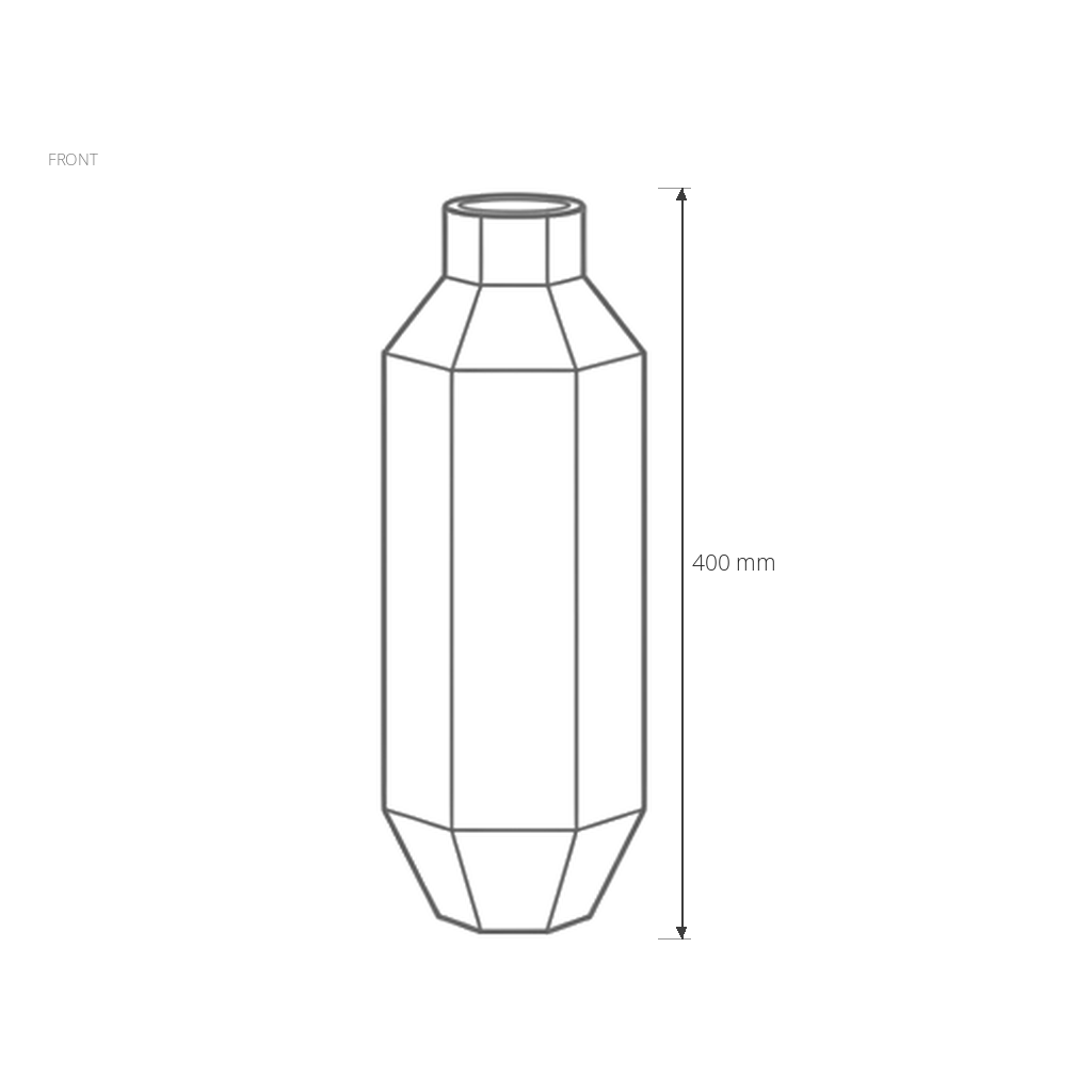 Decorative Vase #CF29-1 dimensions drawing