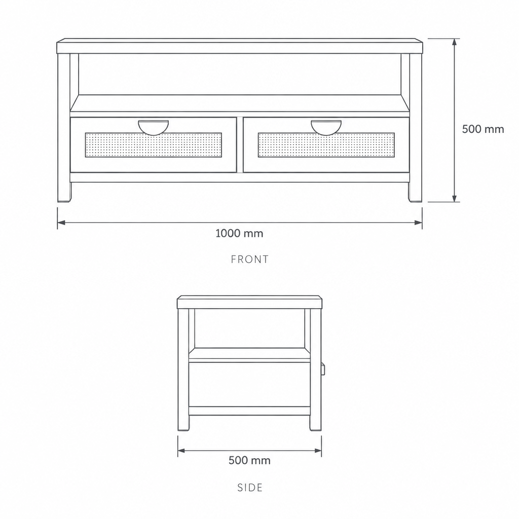 Center Table #25003, dimensions drawing