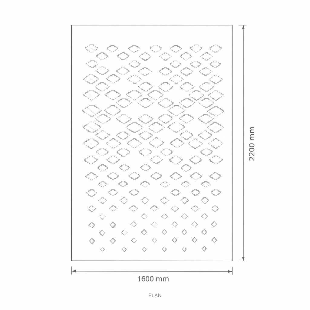 160×220 Ural Carpet Rug #31039, dimensions drawing