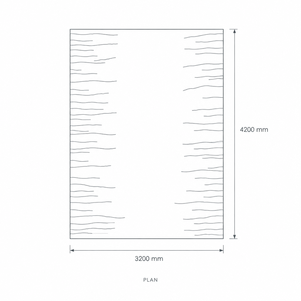 320x420 Ledex Rug #59001Y, dimensions drawing