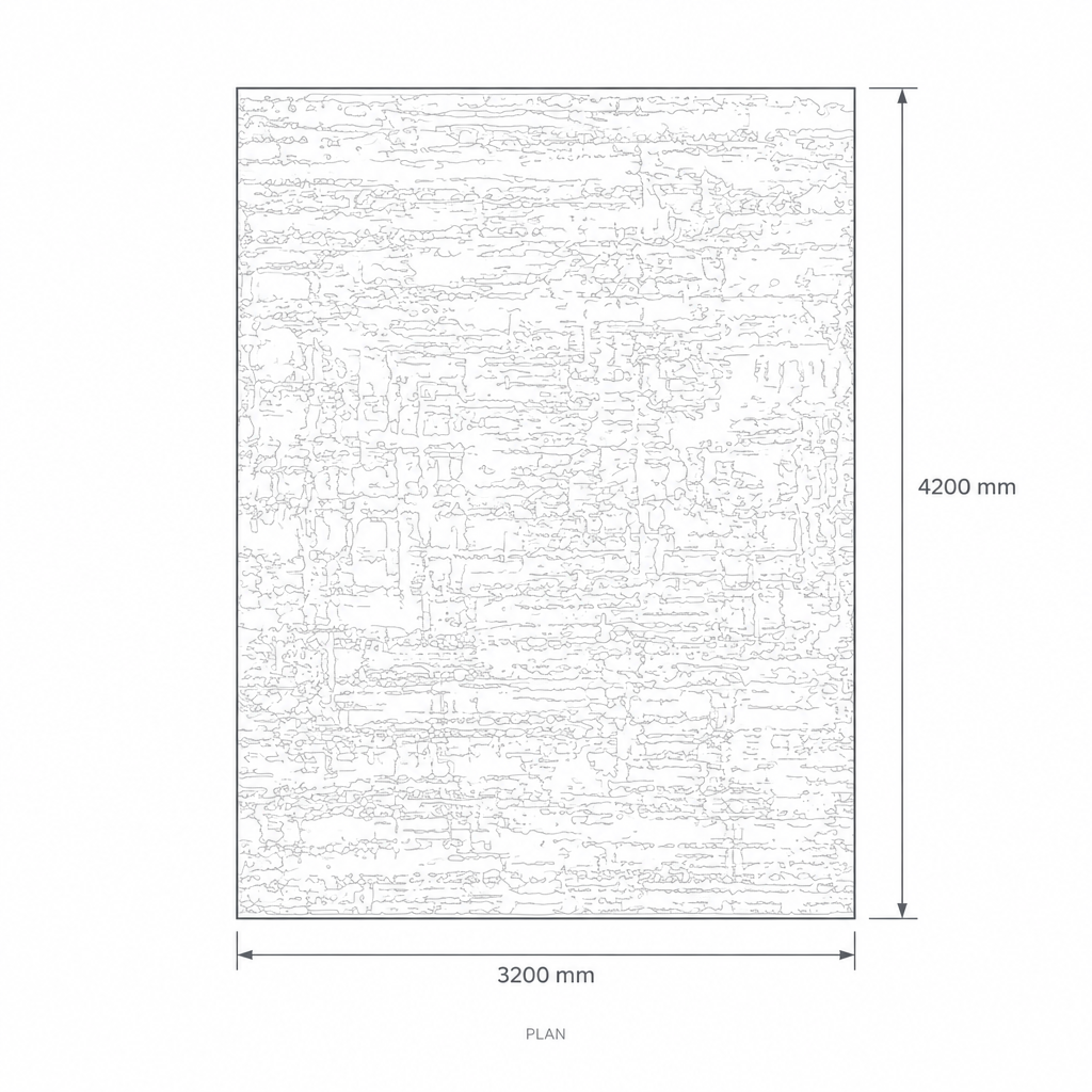 320x420 Ledex Rug #35002J, dimensions drawing