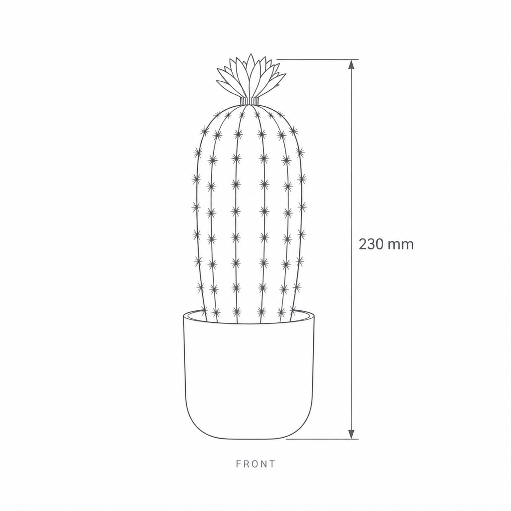 23cm Artificial Plant #JWT3447, dimensions drawing