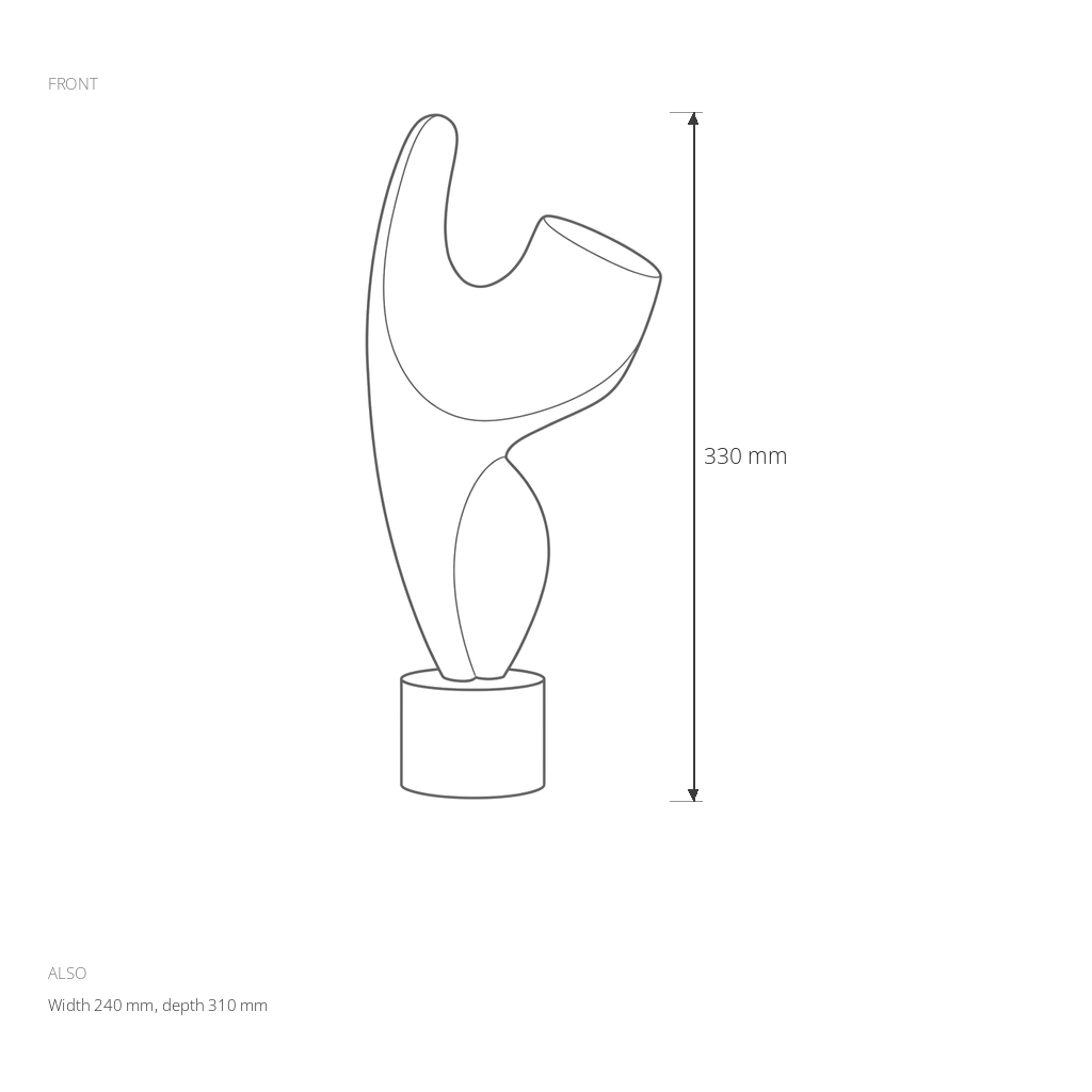 Turn Life Around Ornament dimensions drawing