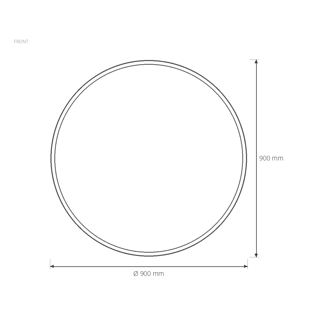 Wall Mirror #17RG262-A dimensions drawing