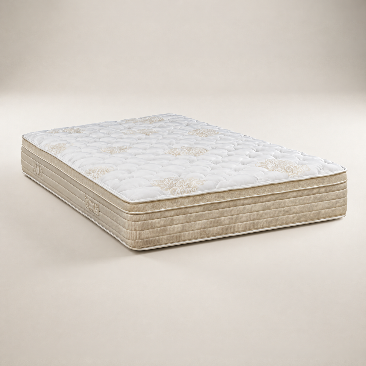 Cloud 9 Excelsior Euro Top Mattress, studio shot on a warm off-white backdrop
