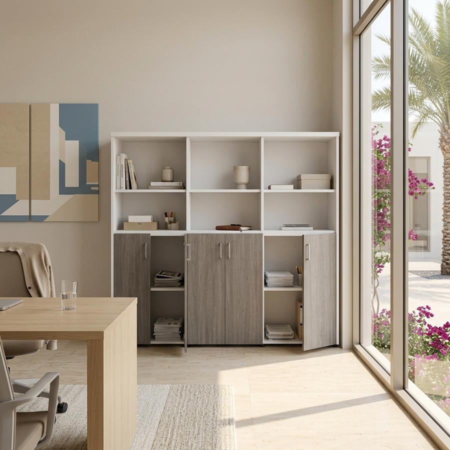 Executive Office Filing Cabinet with Shelves