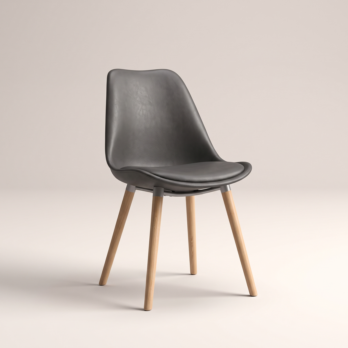 Brown Dining Chair #K04-2A, studio view