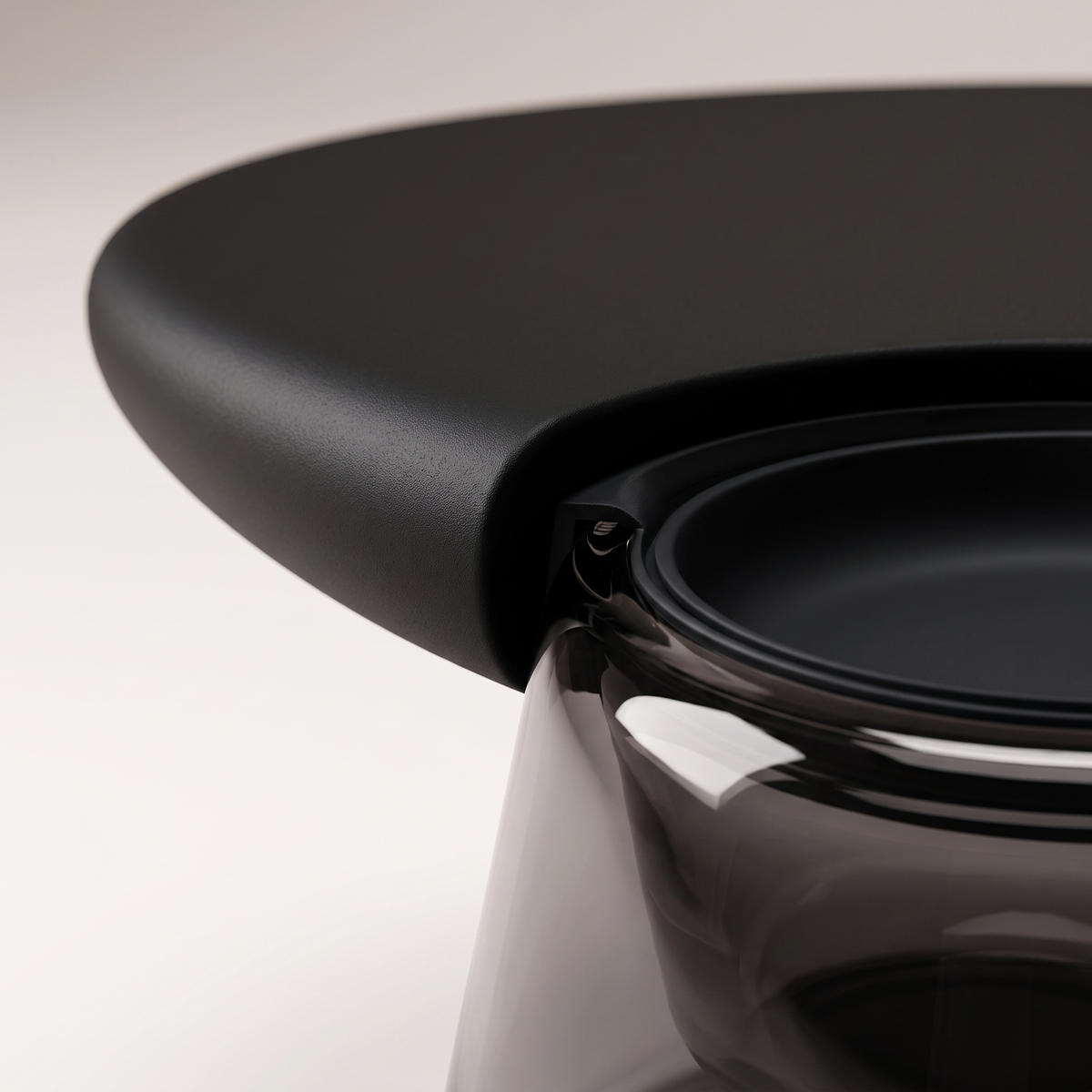 Black Coffee Table #0926-1-2, material detail