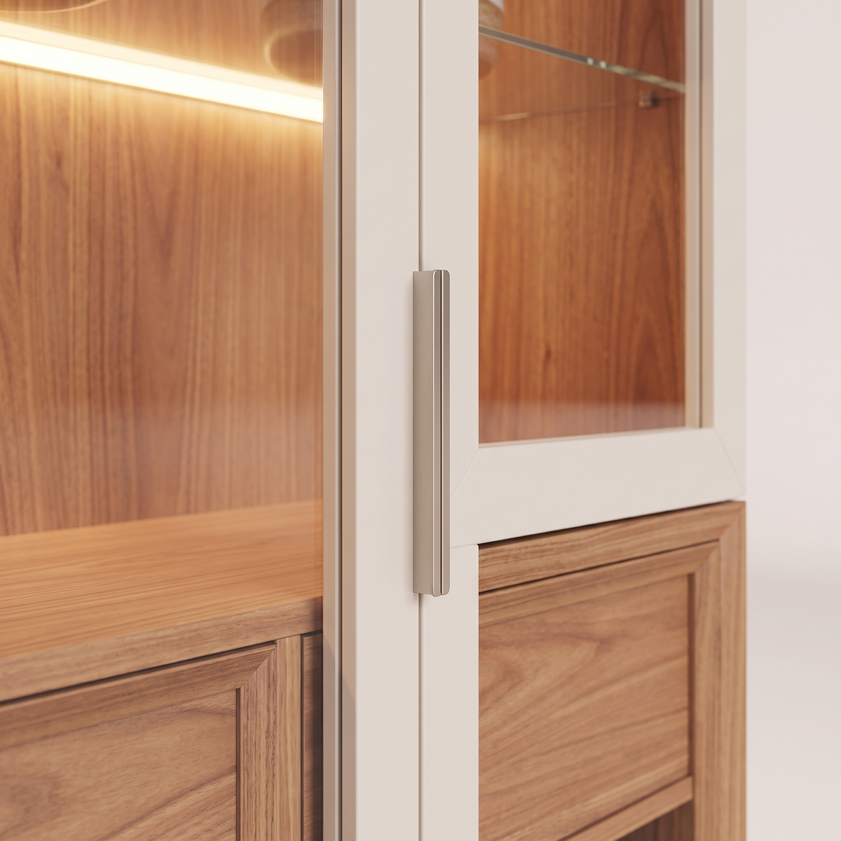 Guanabara Off White Display Cabinet, material detail