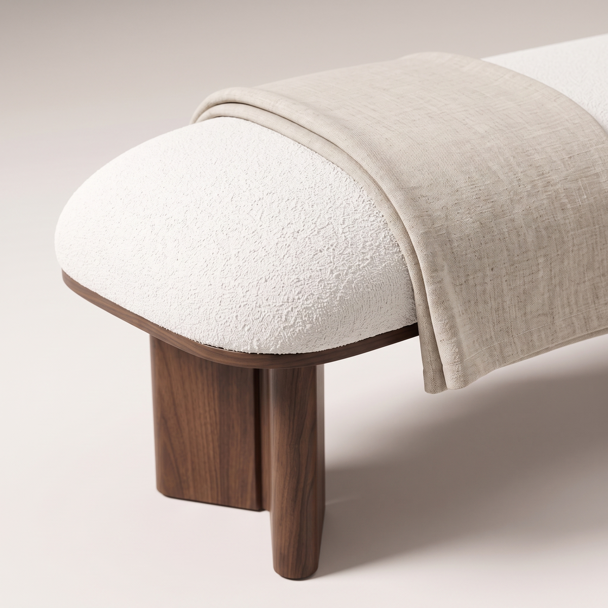 Bedside Bench #LC-0073A, styled detail
