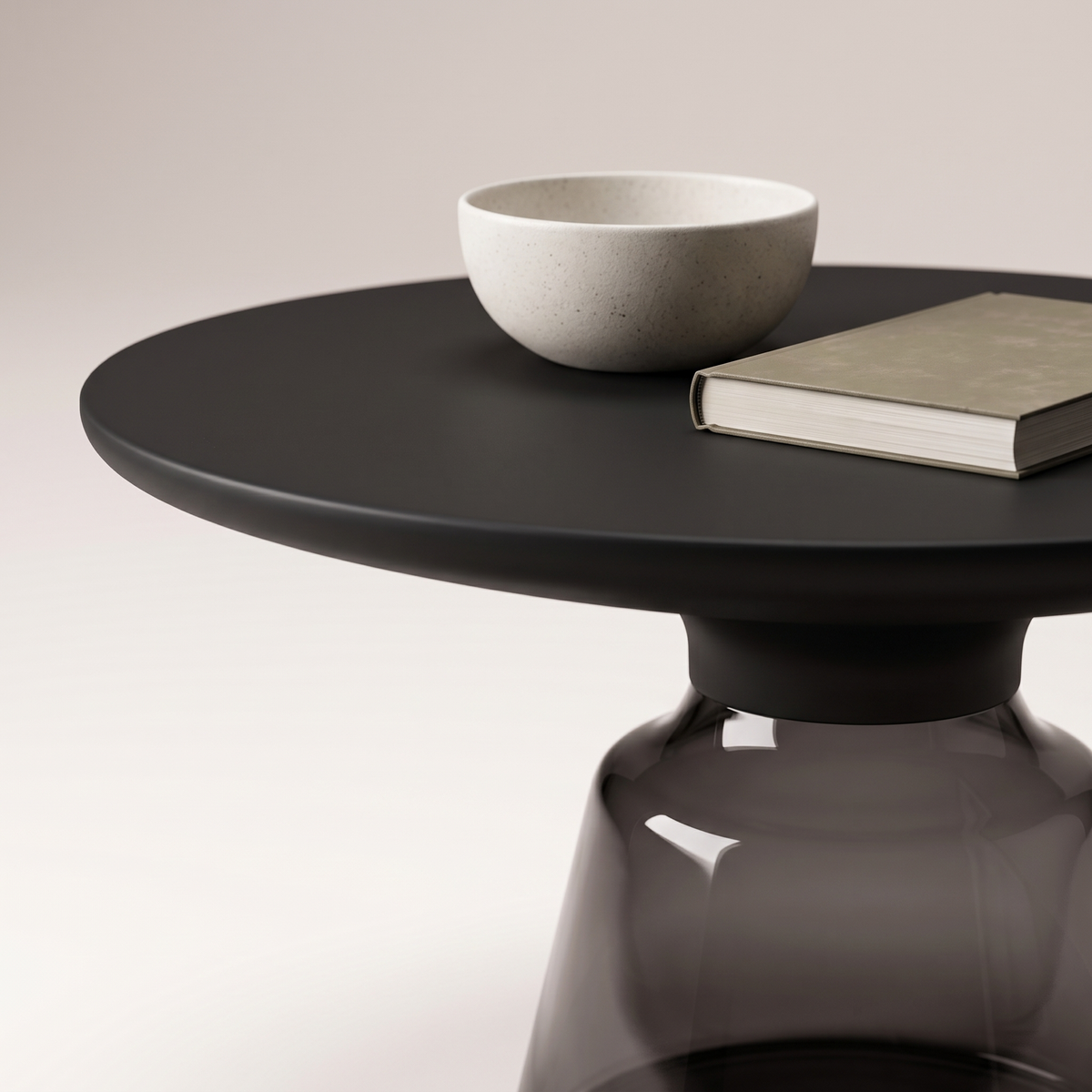 Black Coffee Table #0926-1-2, styled detail