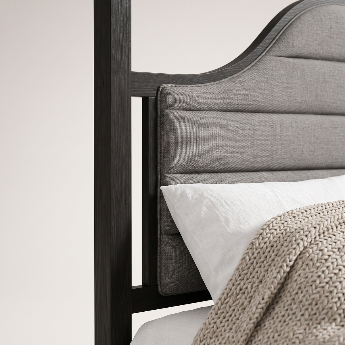 Canopy Queen Bed #MG0103-3-QB, styled detail