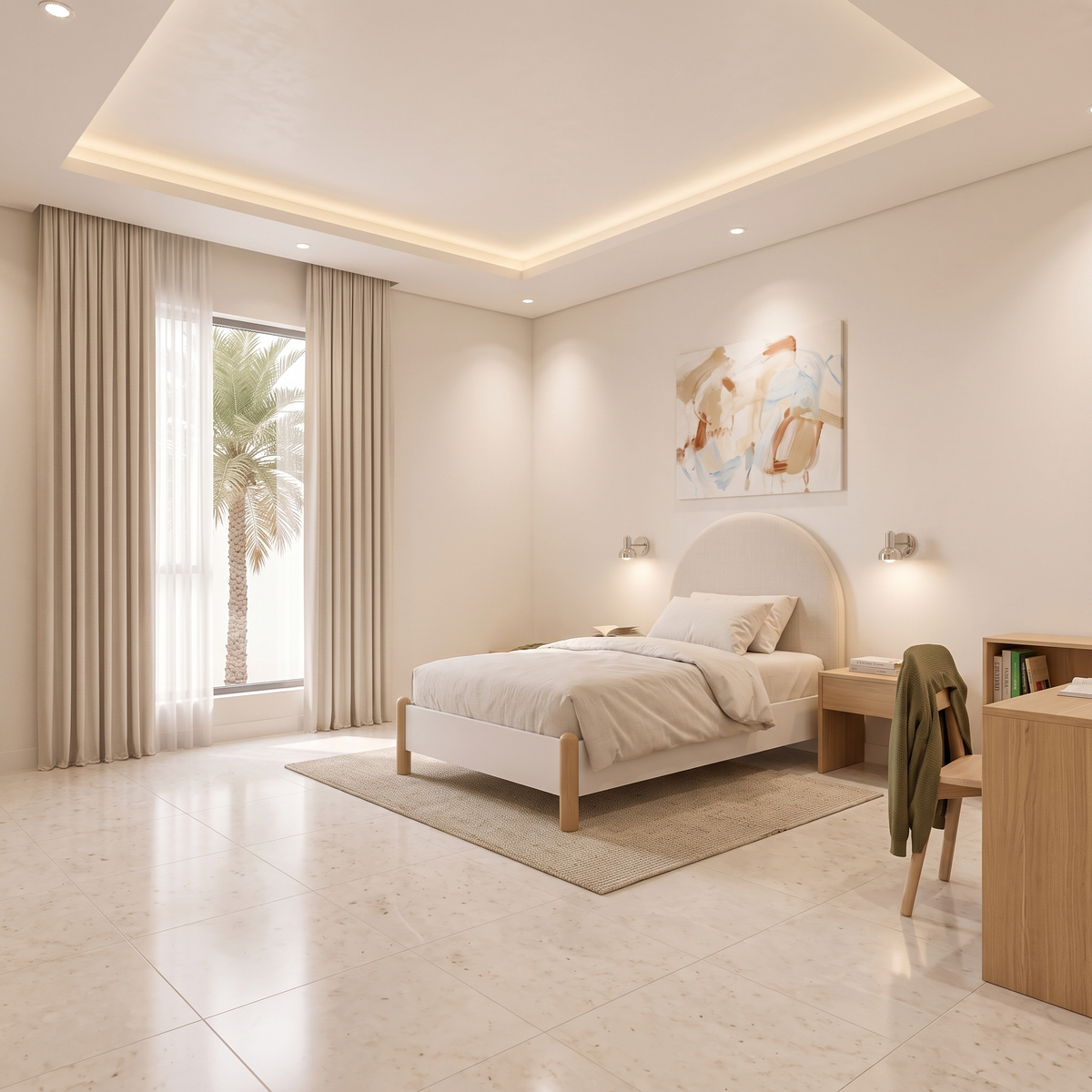Bohem Single Bed, close view