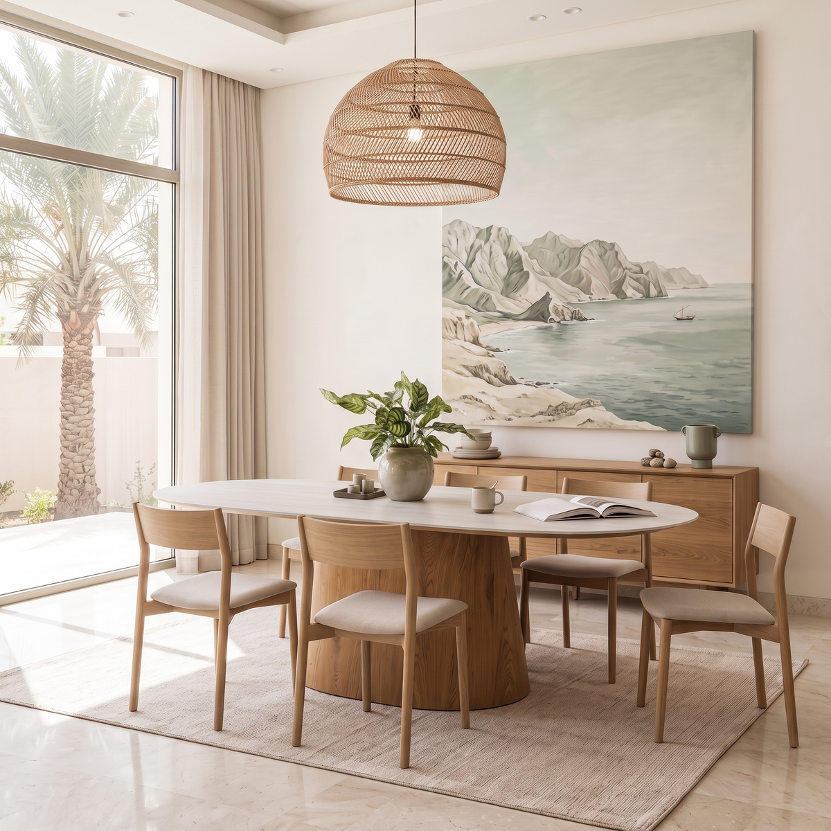 Dining Table #DT-1786-1, close view