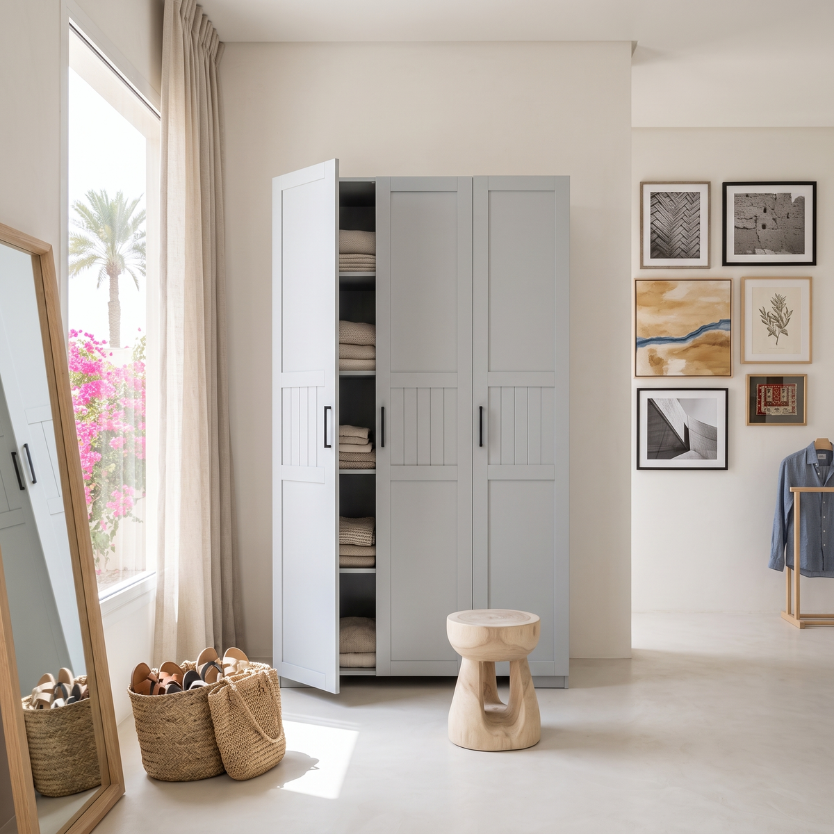 3 Door Wardrobe #P905, second room view