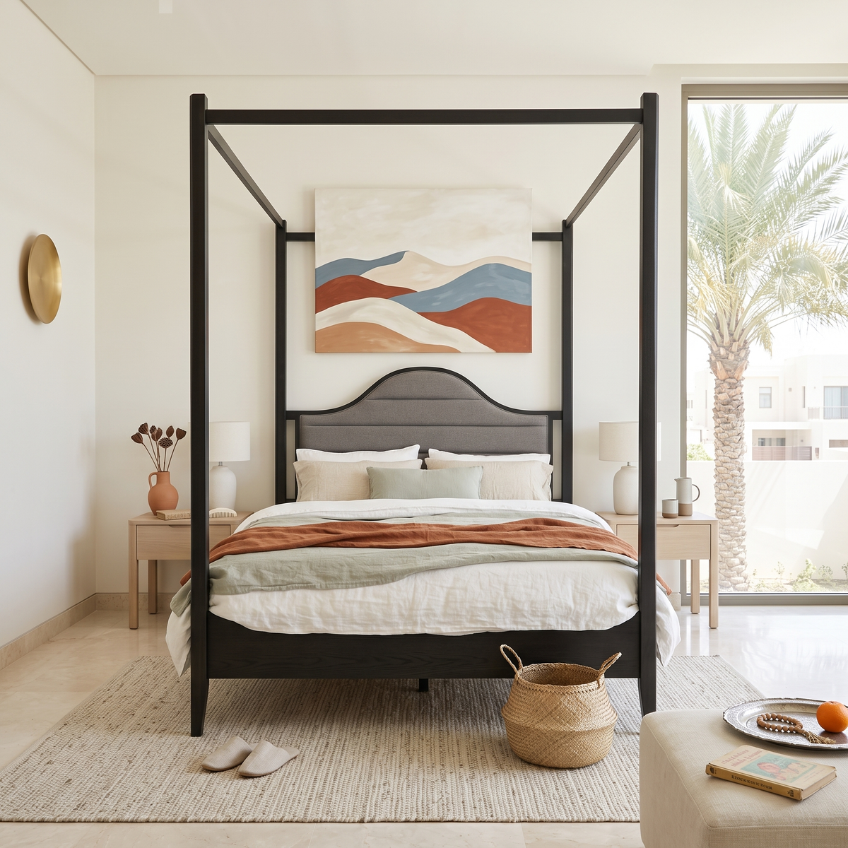 Canopy Queen Bed #MG0103-3-QB, second room view