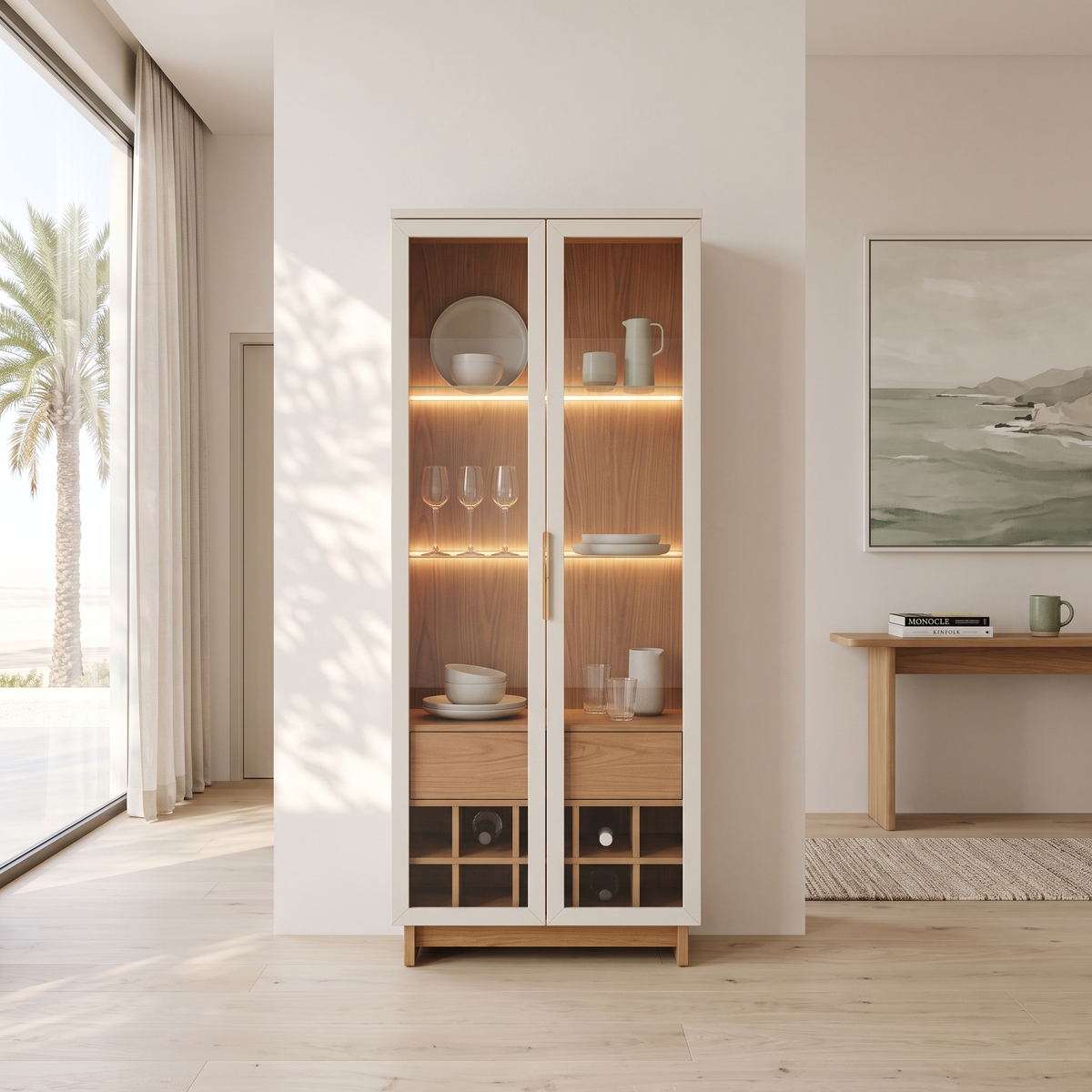 Guanabara Off White Display Cabinet, second room view