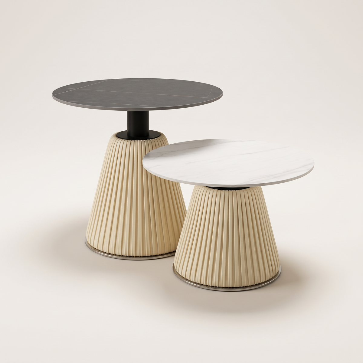Round Coffee Table Set #11121-8, studio view