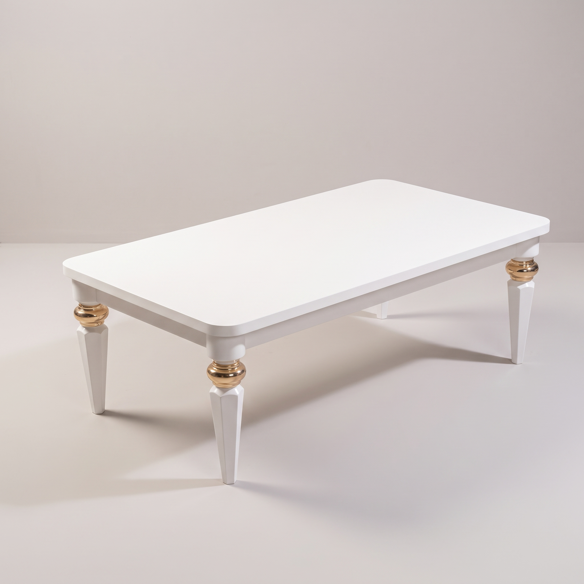 Paris White Coffee Table, studio view