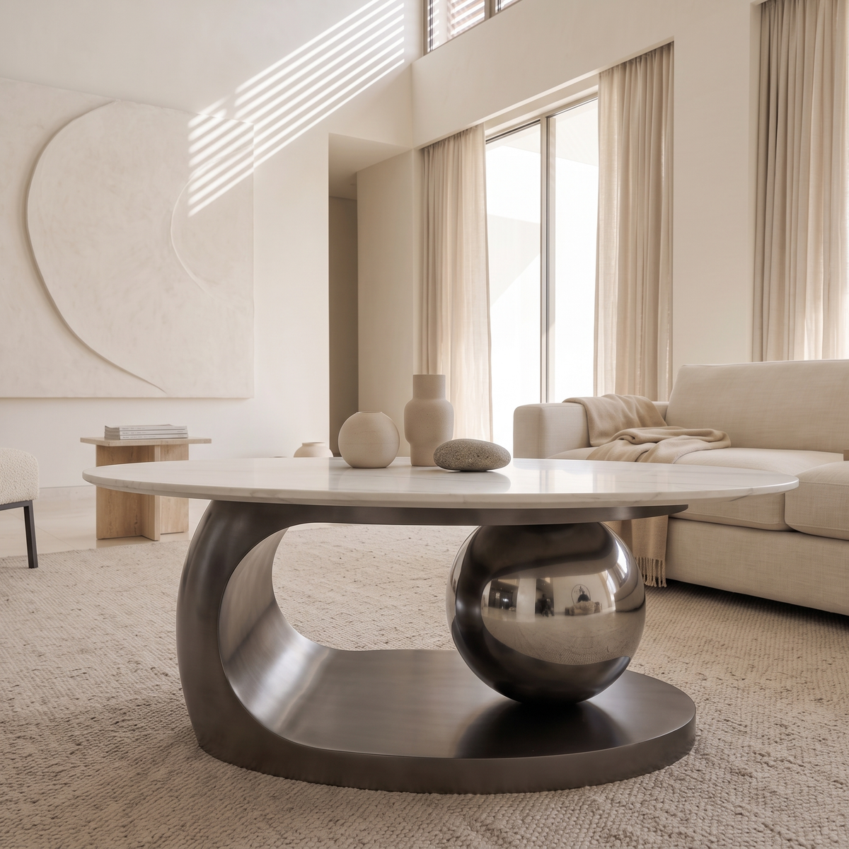 Sculptural Center Table #43, close view