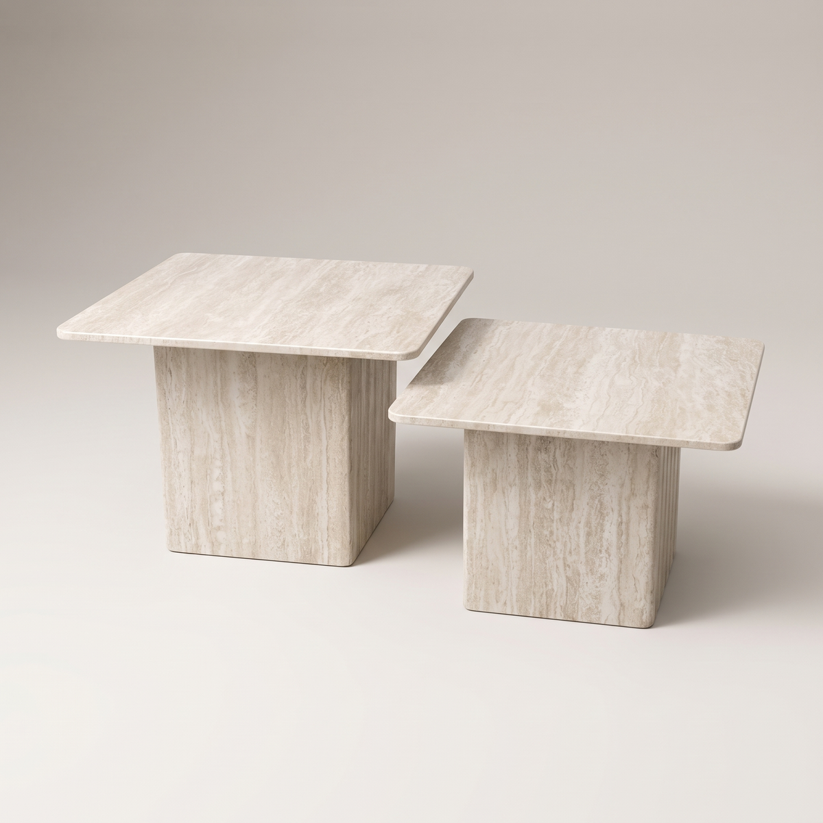 Square Coffee Table Set #GT2579, studio view