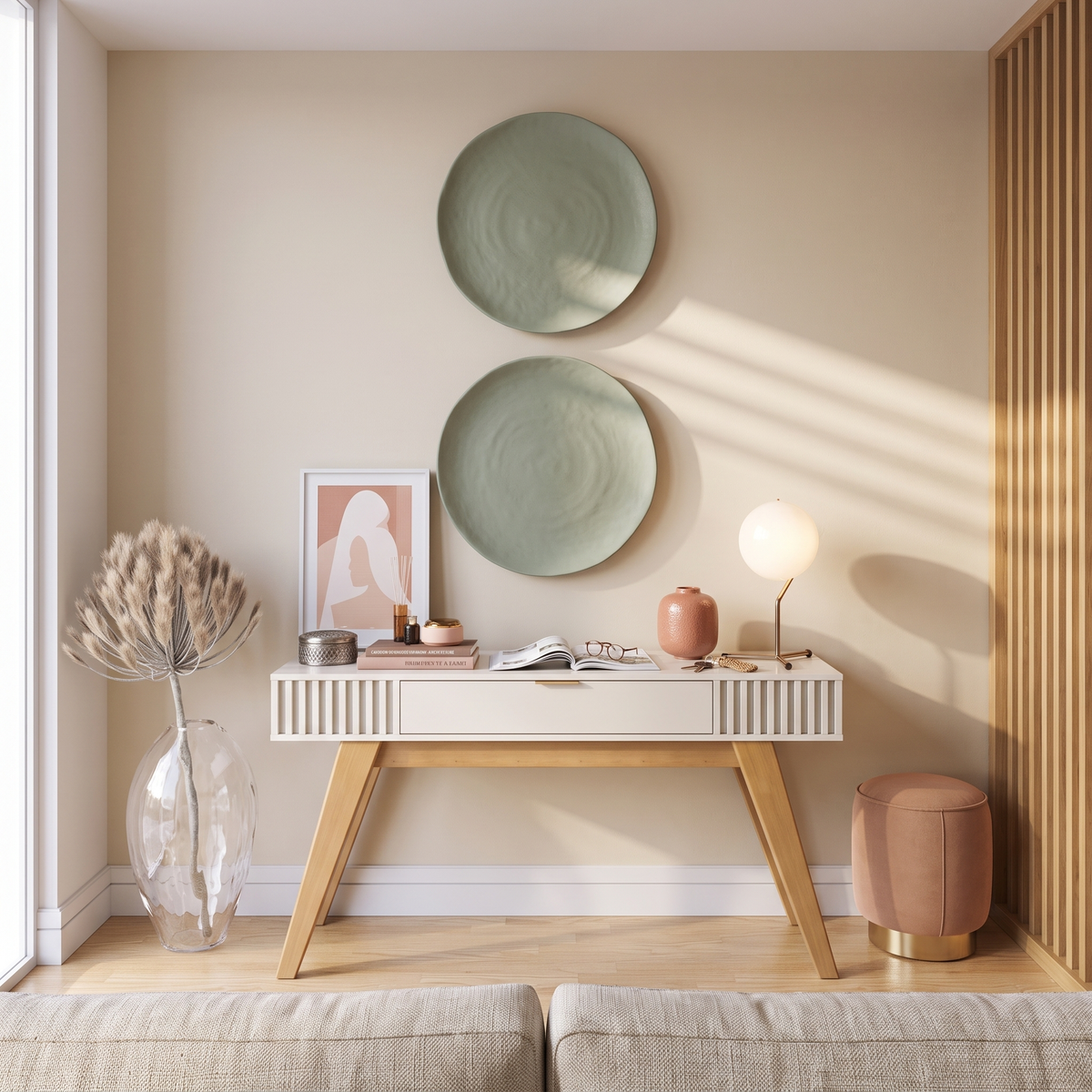 Rivera Modern Console Table in a Muscat home