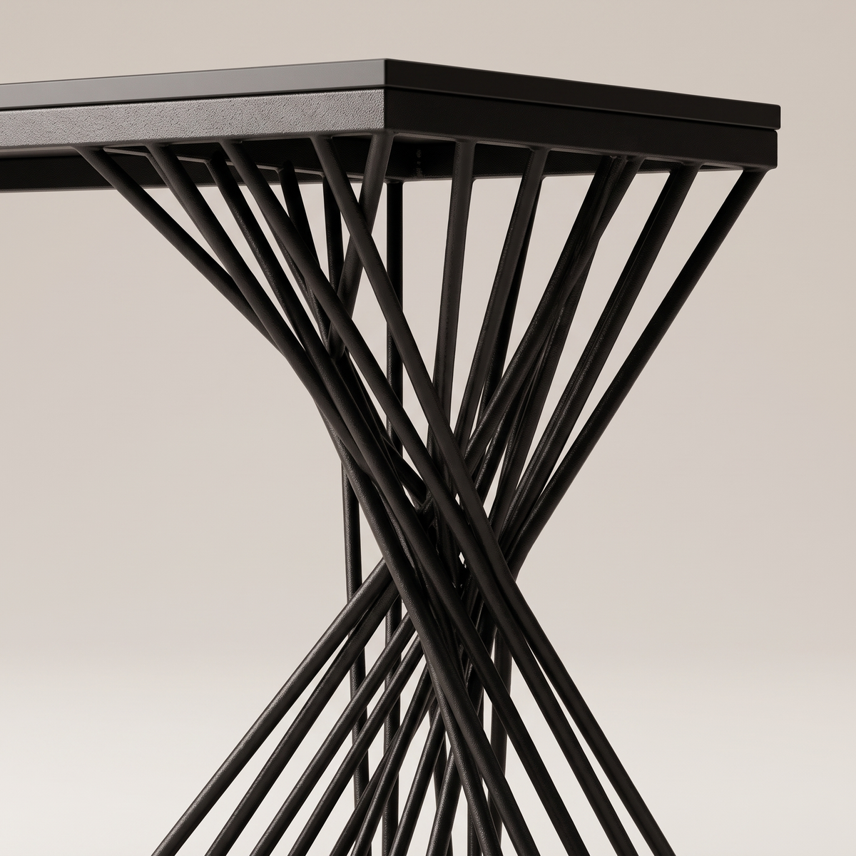 Geometric Console Table #C051, material detail