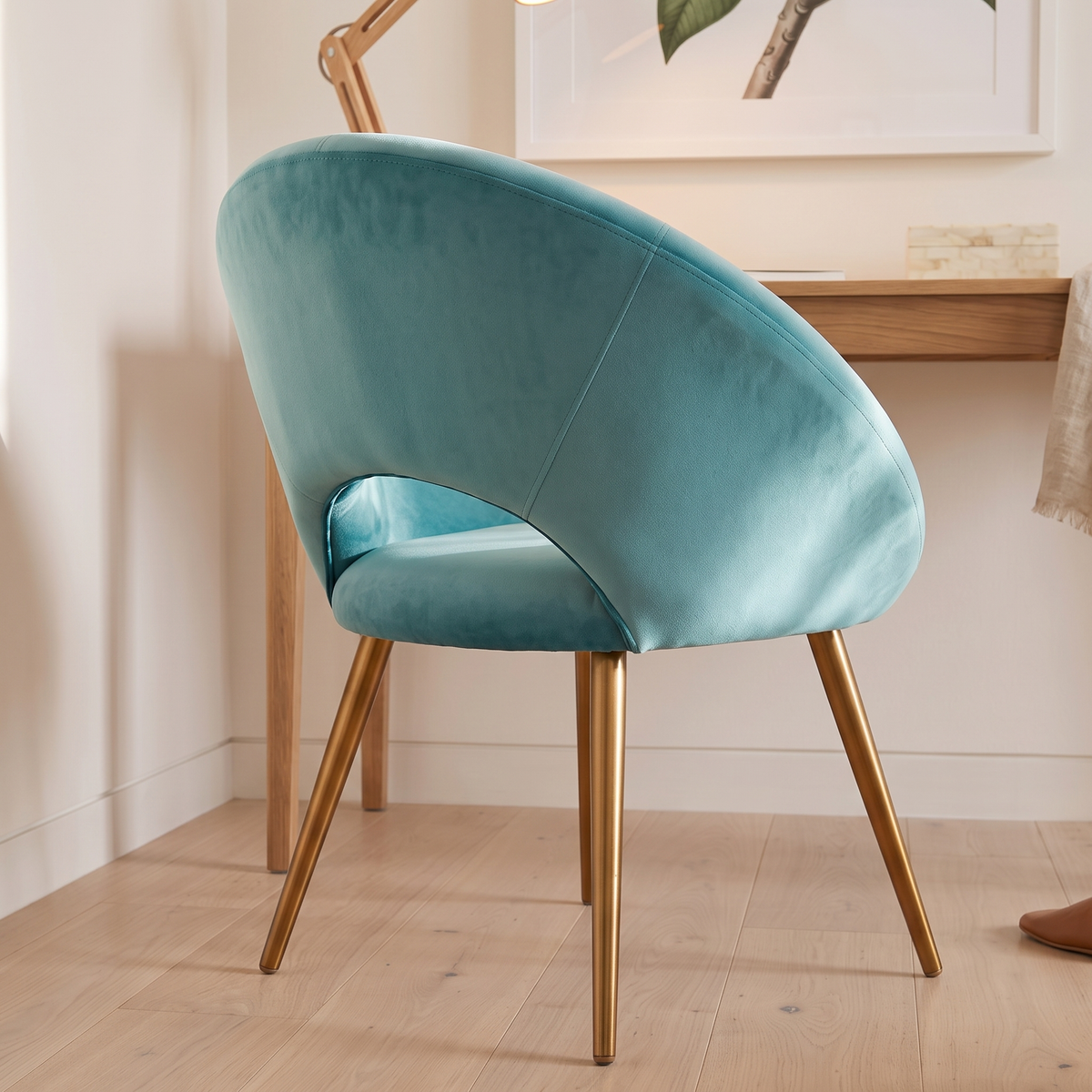 Mint Green Accent Chair #LSR17053W, close view
