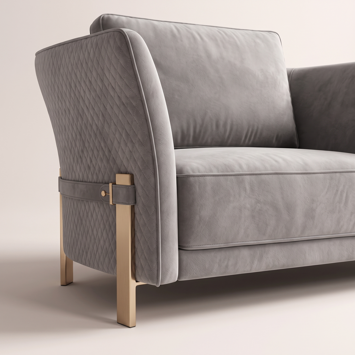 Gray Living Room Set #E1875-1, material detail