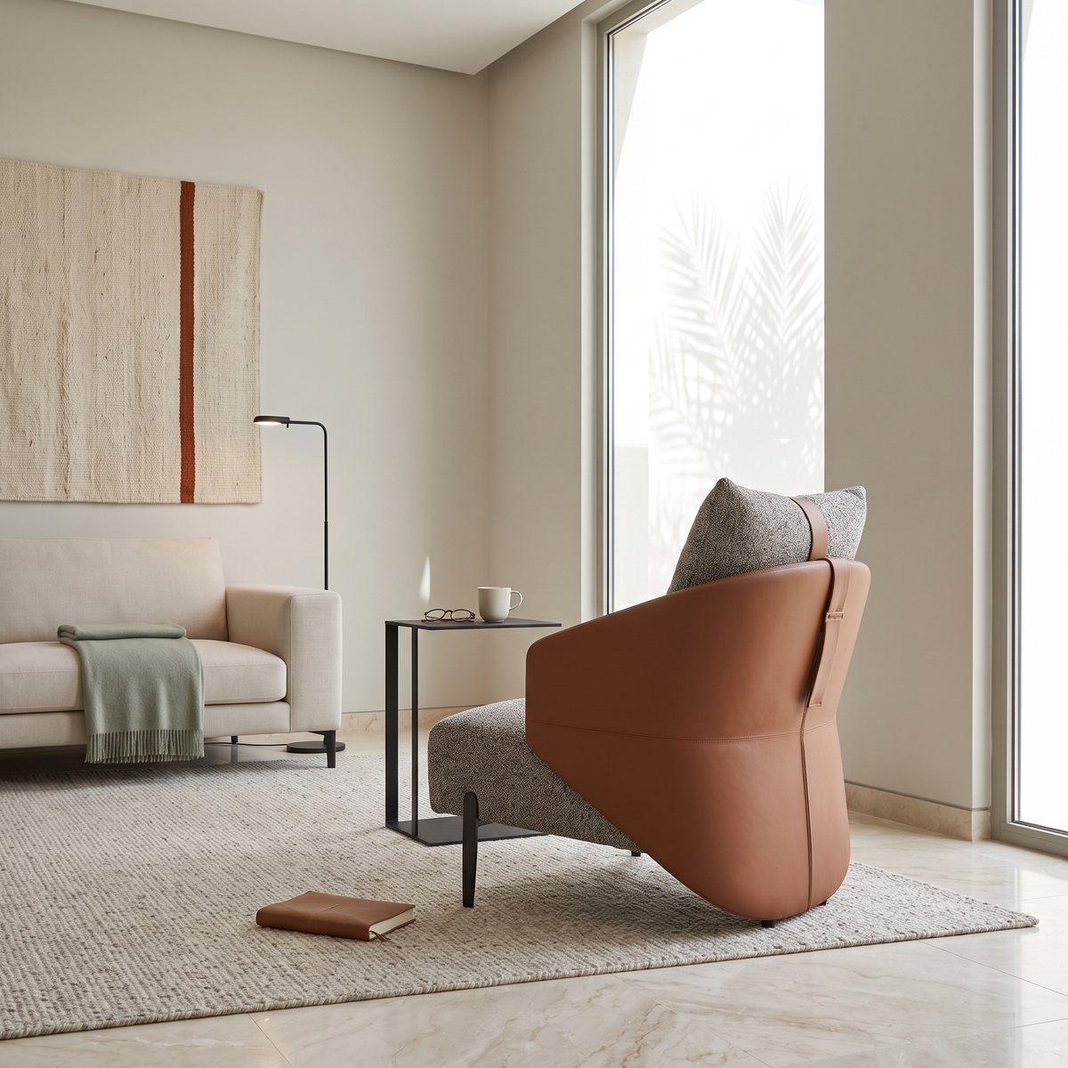 Two-Tone Lounge Chair #EC-380 in a Muscat home