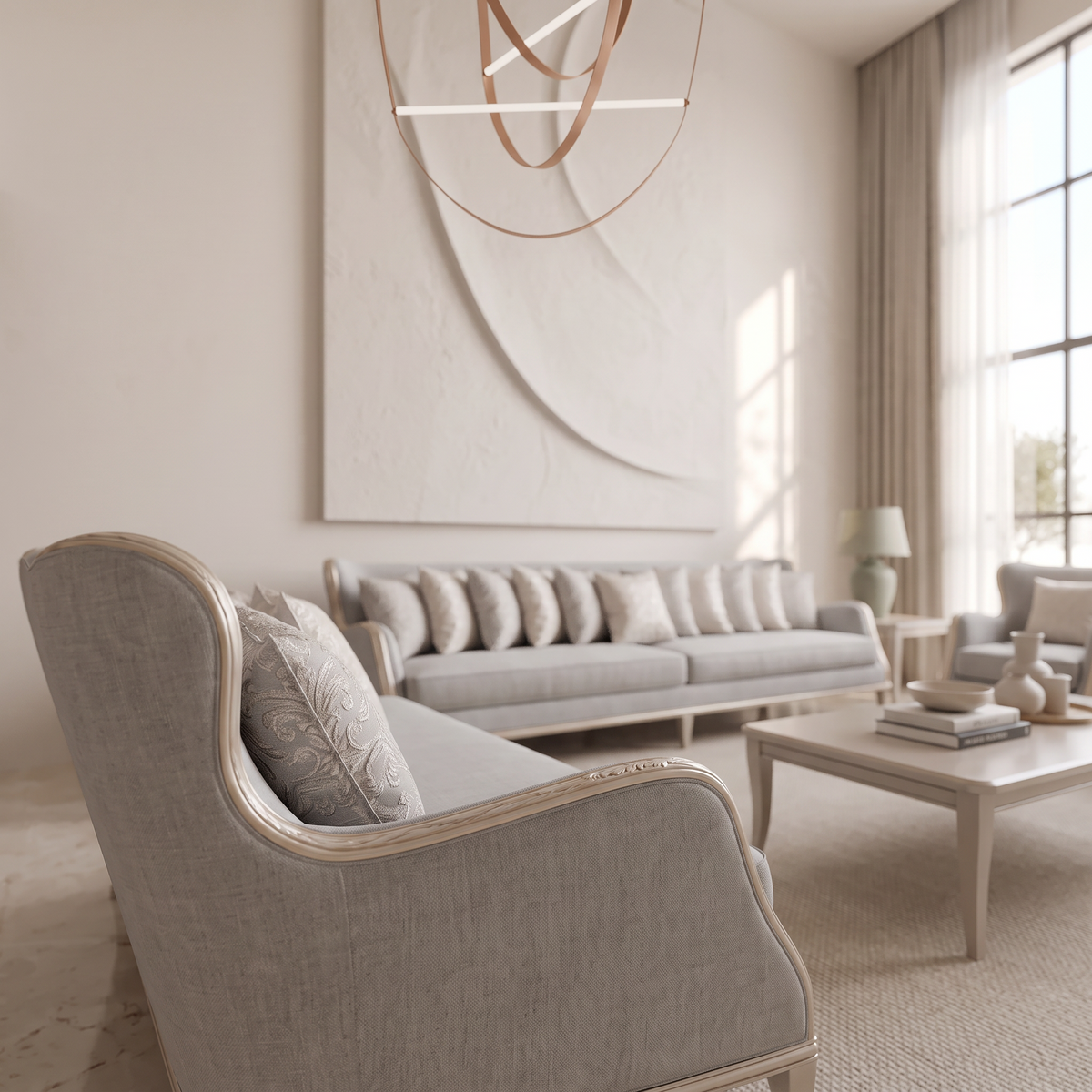 Vintage Living Room Set #G-926, close view