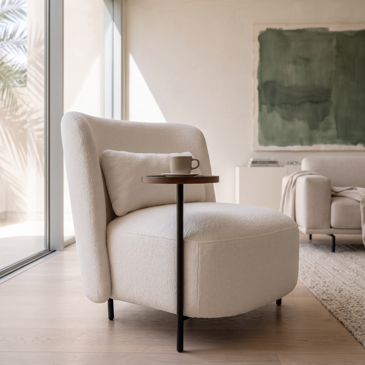 Sofa Arm Chair #LC-0093A, close view