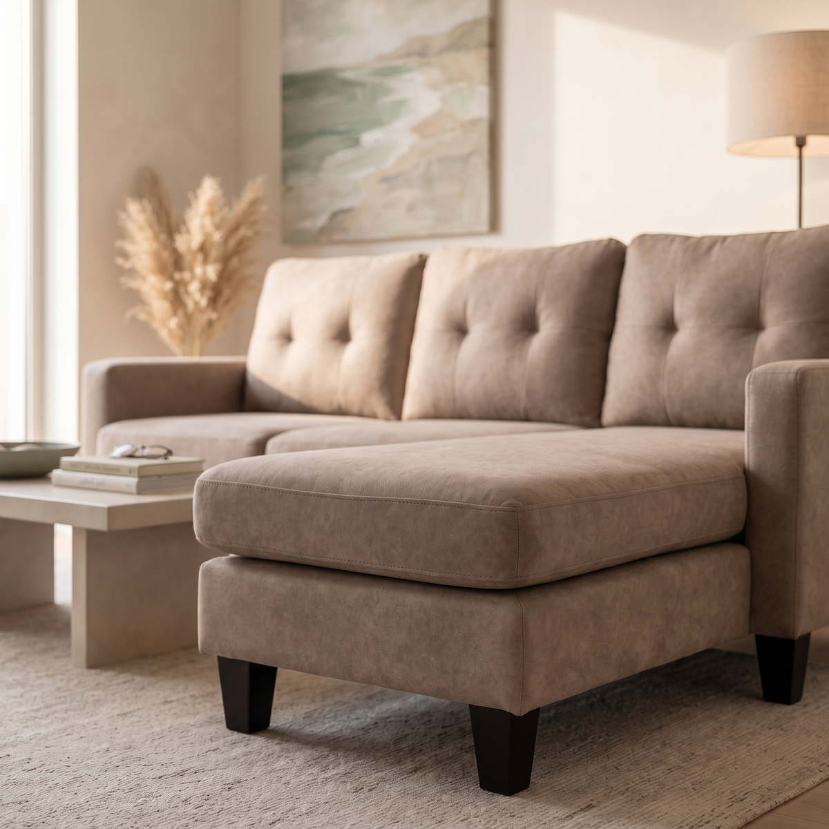 RHF Sectional Sofa #6097, close view