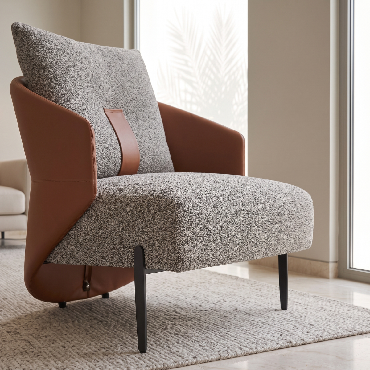 Two-Tone Lounge Chair #EC-380, close view