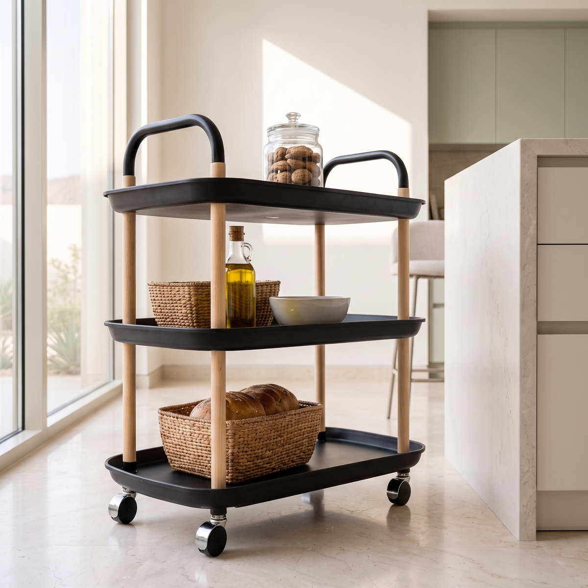 Serving Trolly #PSR08, close view