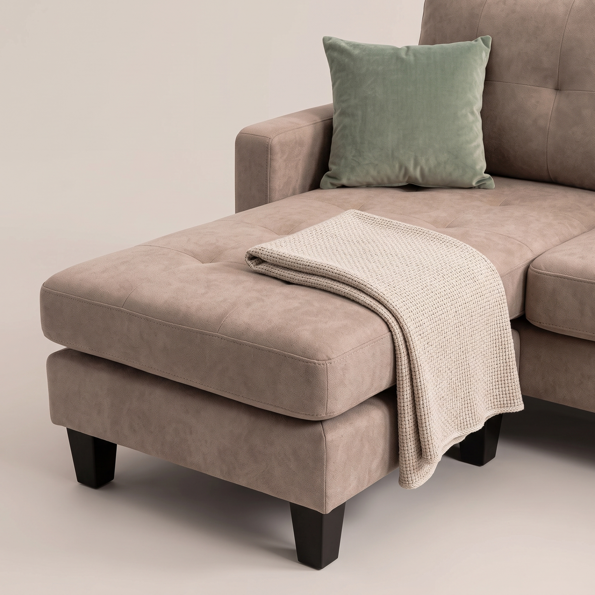 RHF Sectional Sofa #6097, styled detail