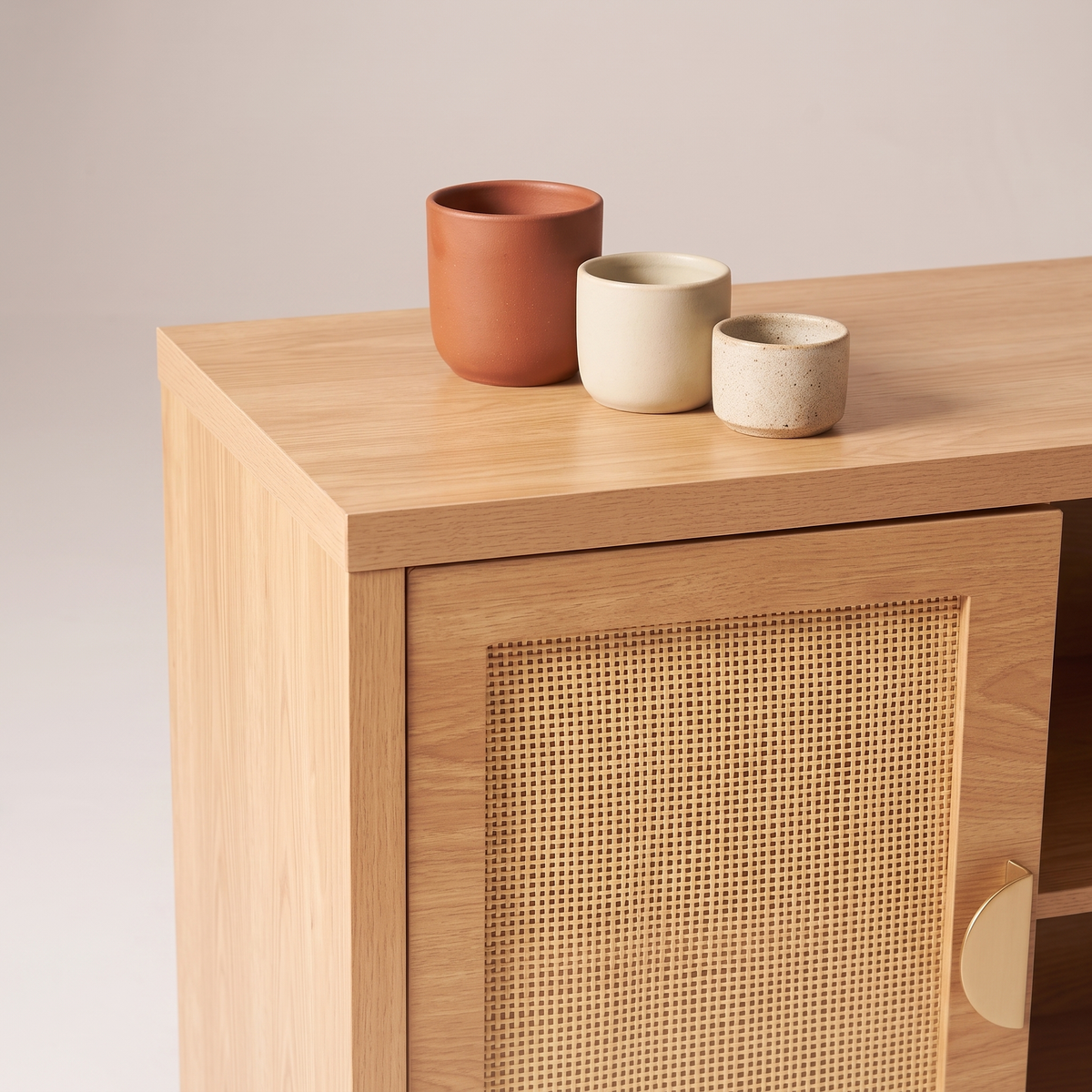 TV Stand #25009, styled detail