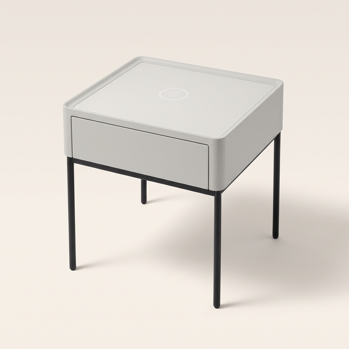 Nightstand with Wireless Charging #CT-15, studio view