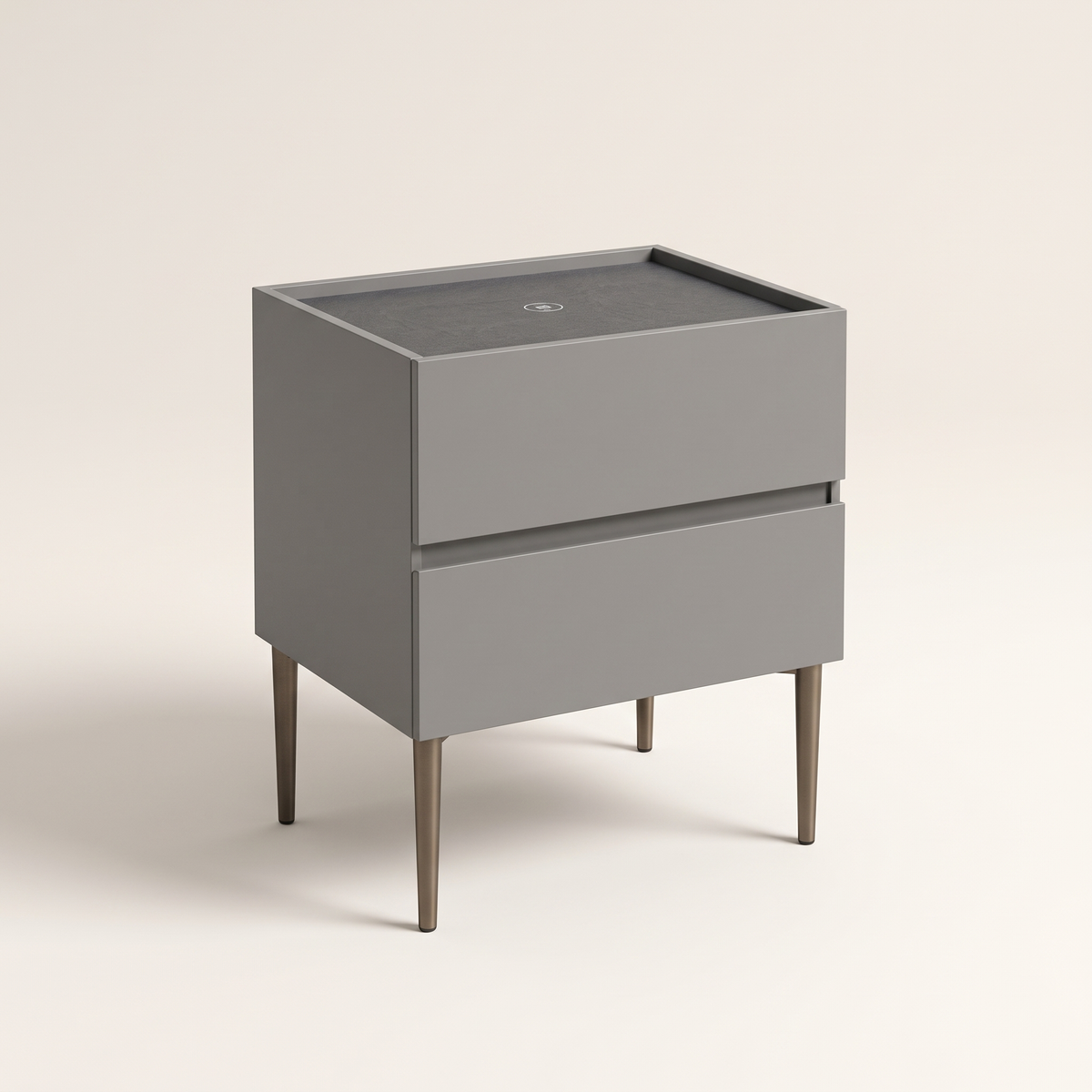 Nightstand with Wireless Charging #CT-28, studio view