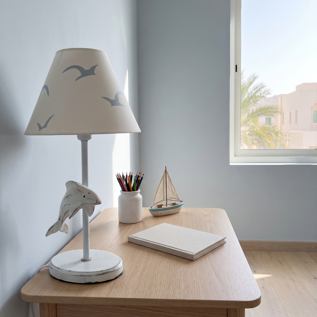 Kids Table Lamp #K096LY, second room view