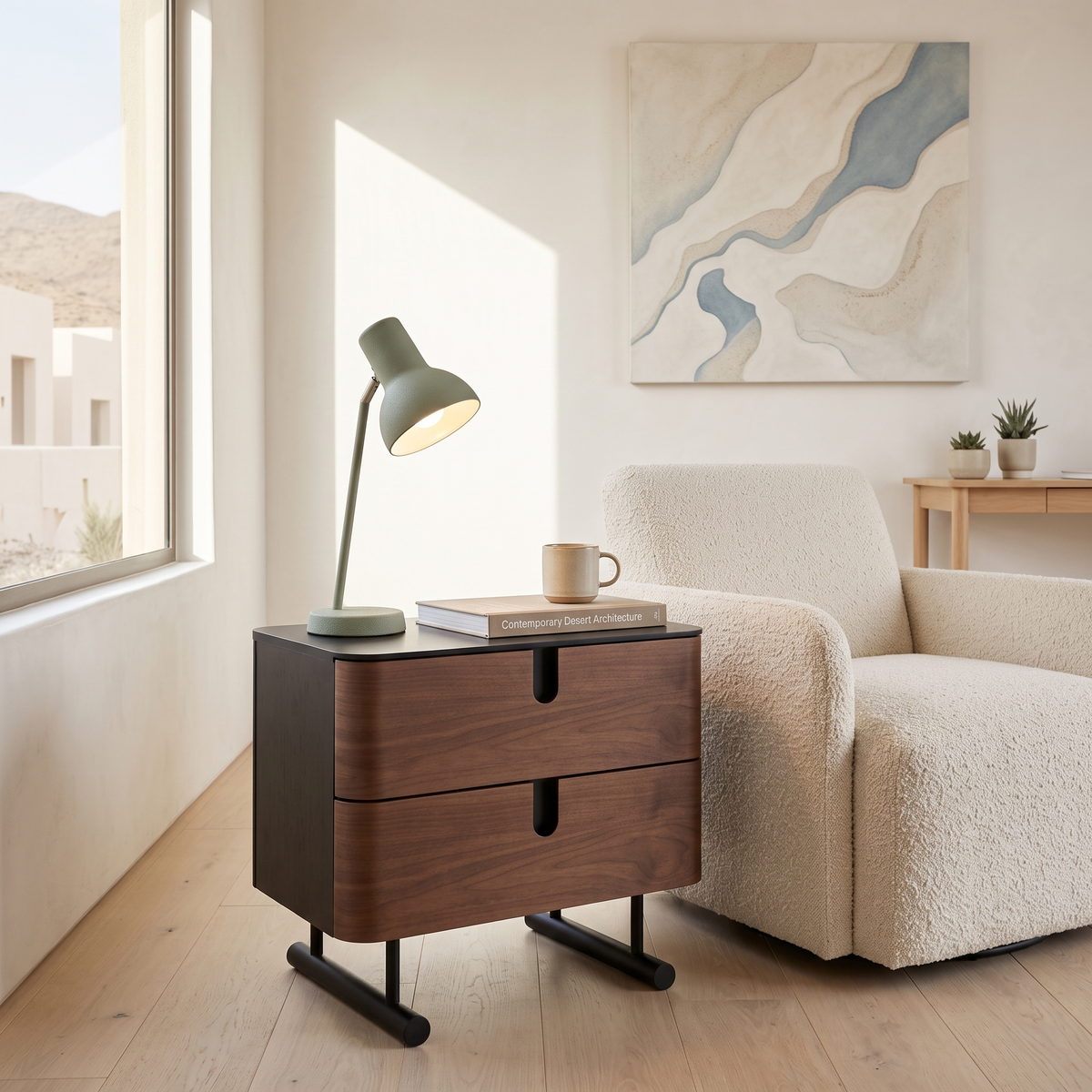 Nightstand #CB-0423A, second room view