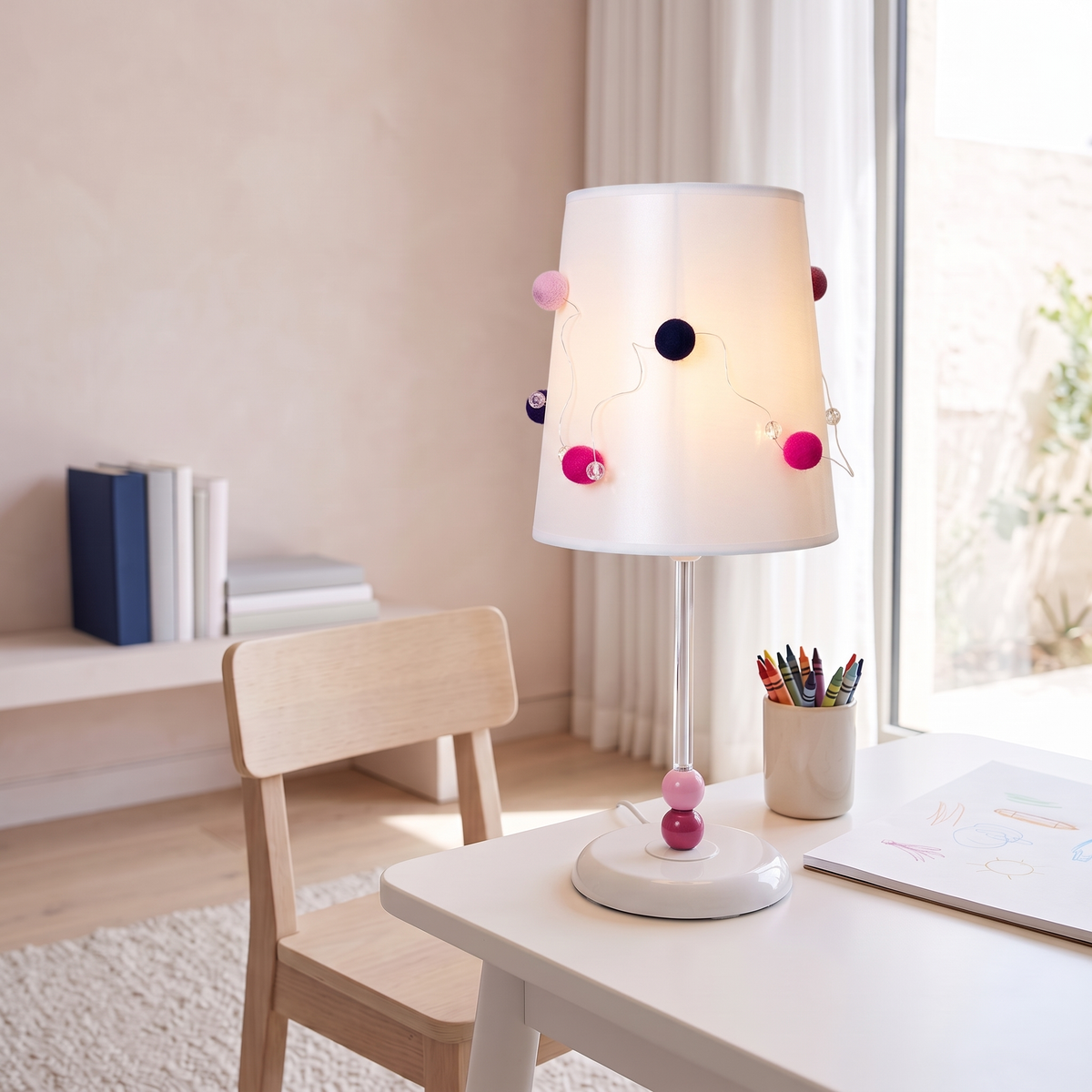 Daisy Table Lamp #AYD-007, close view