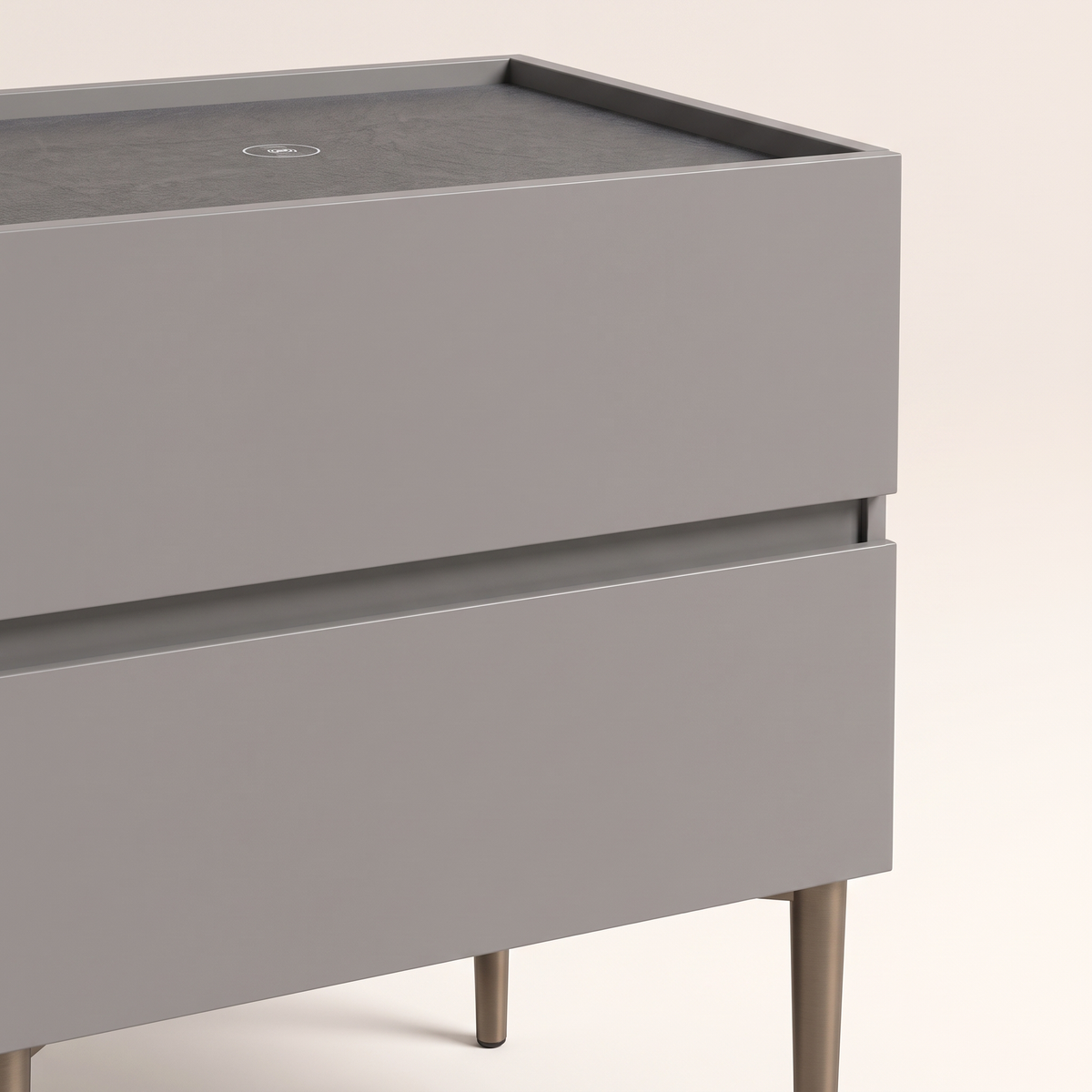 Nightstand with Wireless Charging #CT-28, material detail