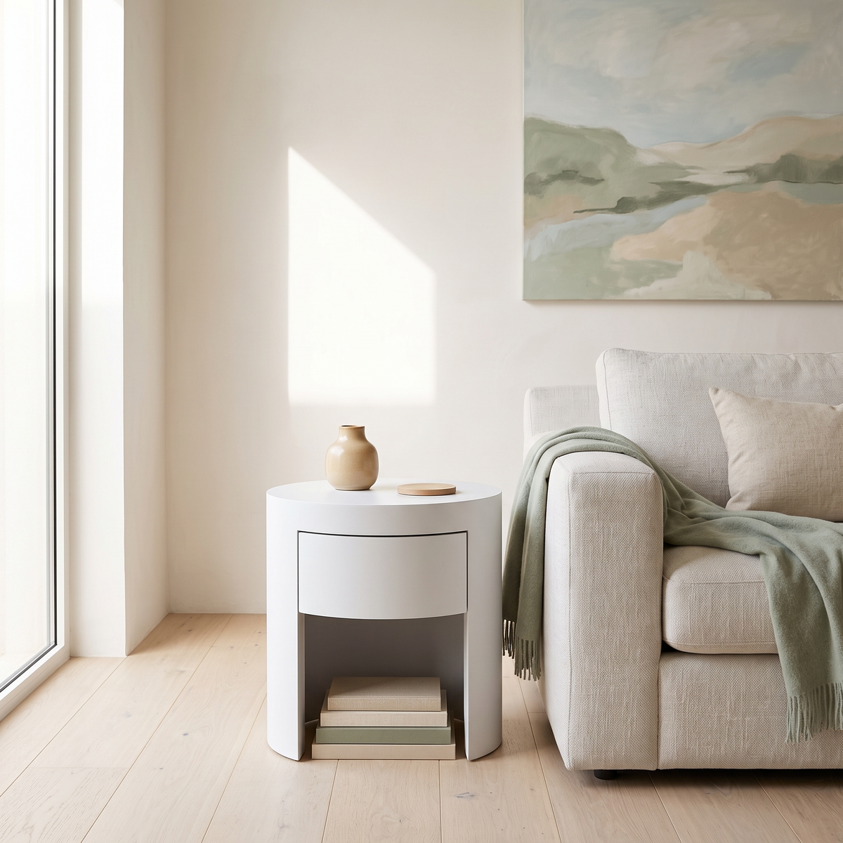 White Nightstand #212, second room view