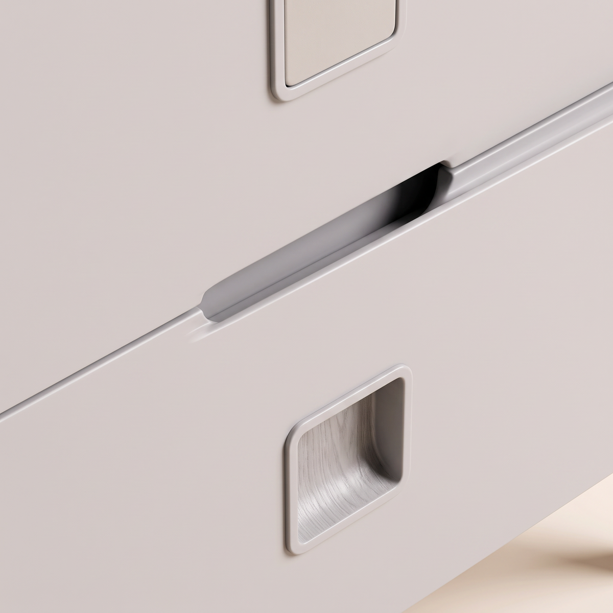 Volcanic Ash Bedside Table, material detail