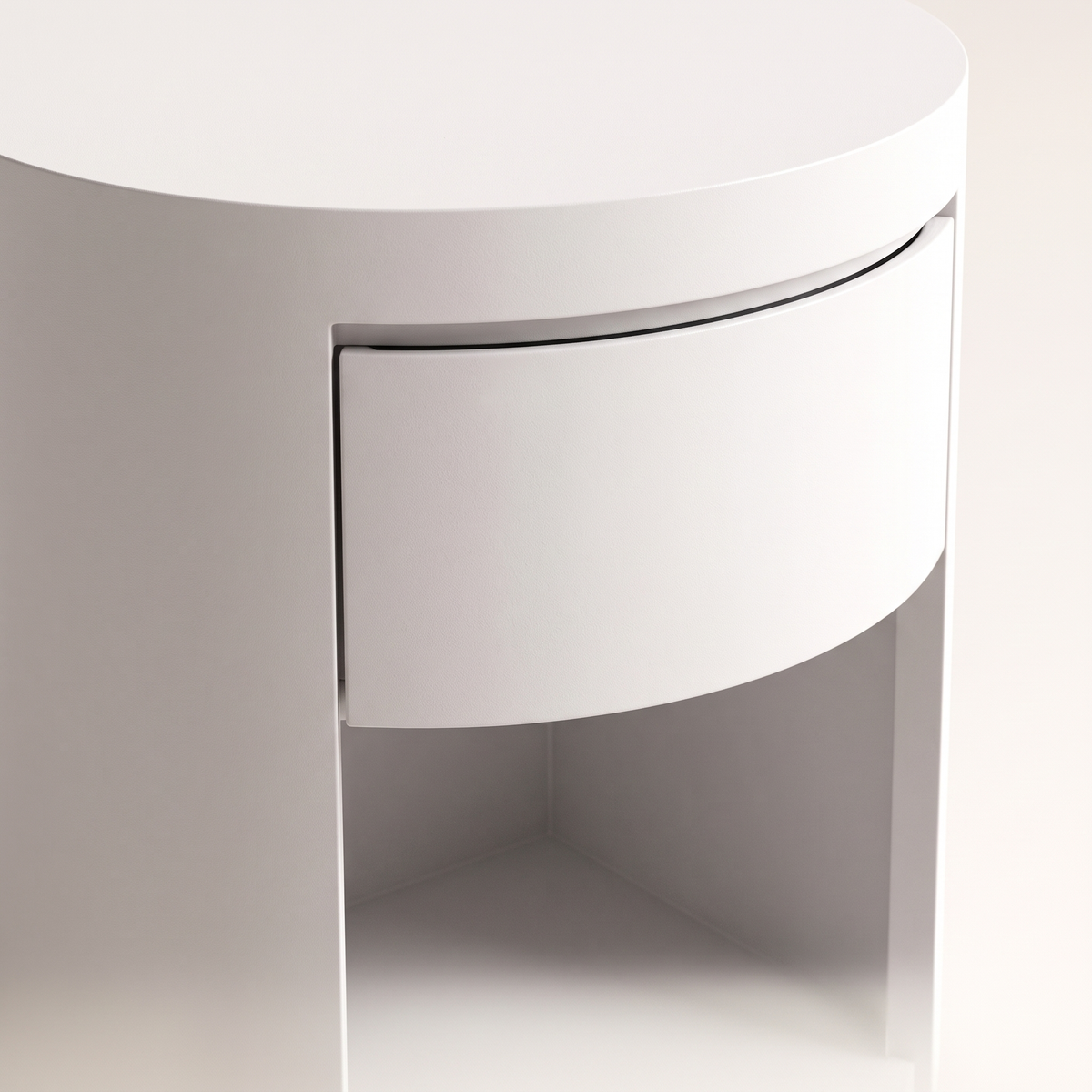 White Nightstand #212, material detail
