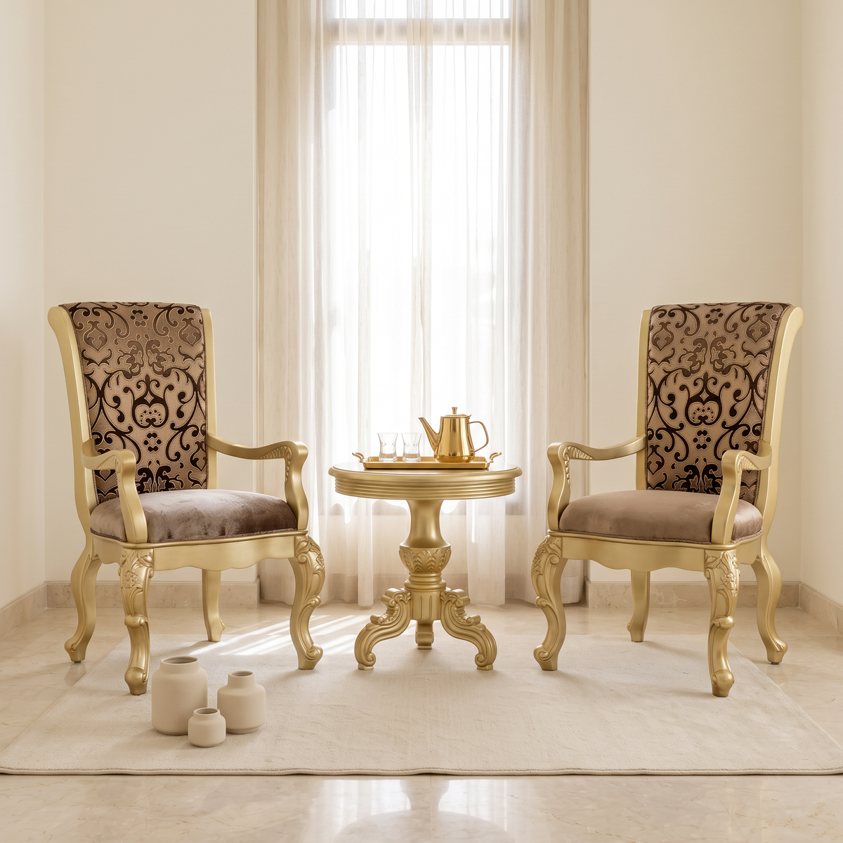 Elegance Duo Tea Table Set #P361 in a Muscat home