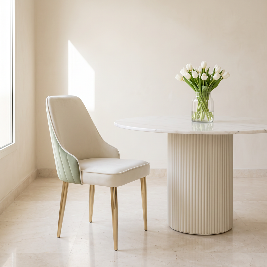 Velvet Upholstery Dining Chair #D021
