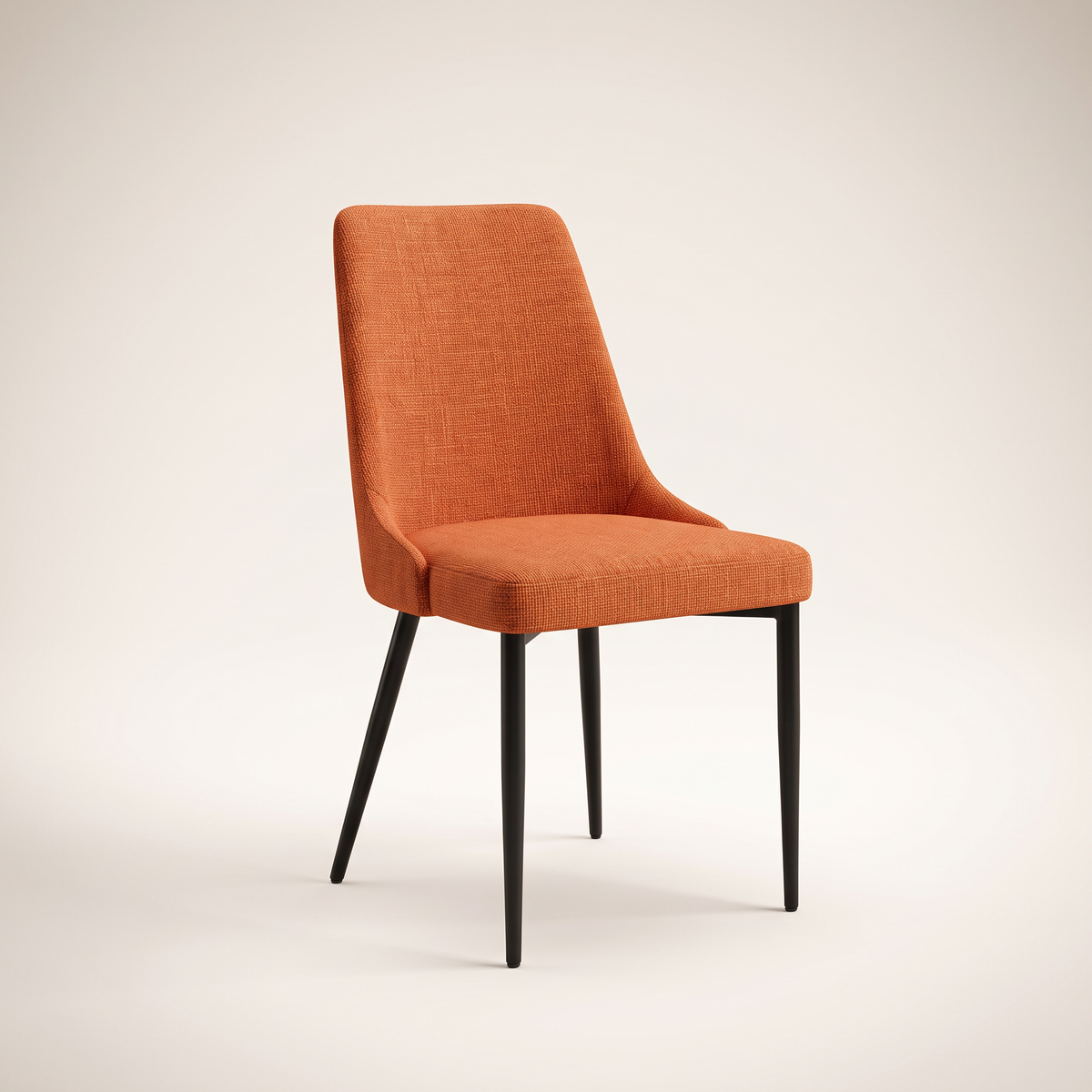 Orange Dining Chair #WY-C64, studio view