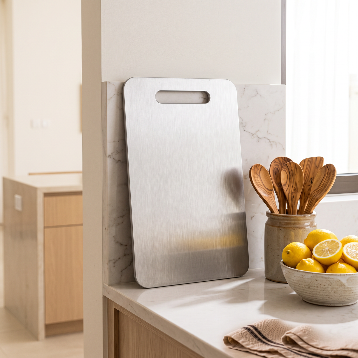 Large Stainless Steel Cutting Board, second room view